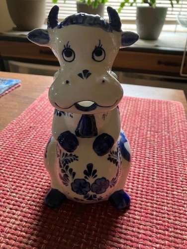 Mooooooooo vintage delft - delft, blue